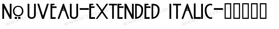 Nouveau-Extended Italic字体转换